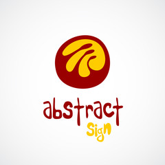 Abstract logo template. Unusual sign.