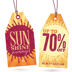 Collection of Vintage Summer Sales Related Hang Tags