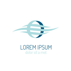 Corporate identity logo template. Elegant business sign.