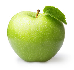 Green apple isolated 