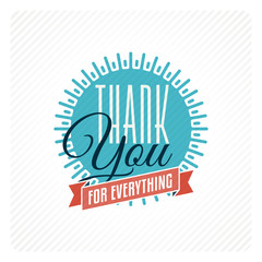 Vintage thank you card