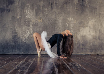 classic dancer performing ballet moves