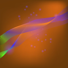 Naklejka premium Abstract Colorful Wave 