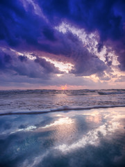 Sea sunrise in Koh Samui island