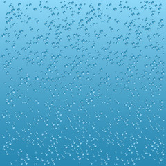 Fototapeta premium Air bubbles in the water or water drops horizontal seamless back