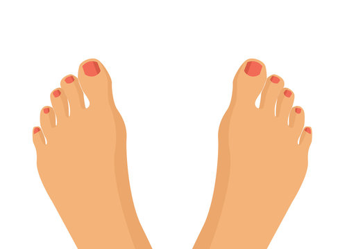 Vector feet flat illustration