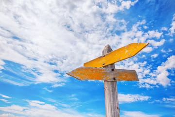 Rustic Crossroads Sign
