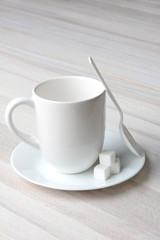 Coffee Mug Spoon Sugar Cubes
