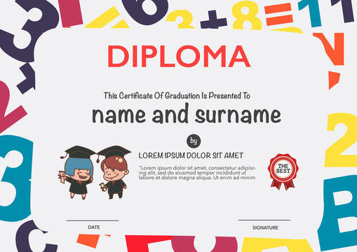 Certificates kindergarten and elementary and secondary education