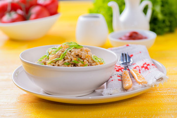 Fried rice with vegetables