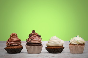 Cupcake, Cream, Icing.