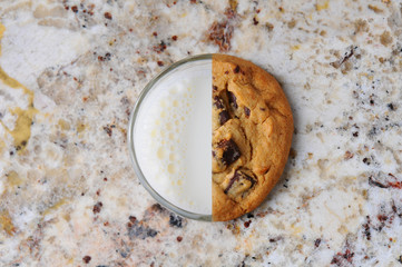 Cookies and Milk Concept