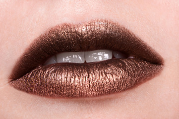 lips. Macro beauty shot. 