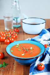 Traditional Spanish tomato soup 