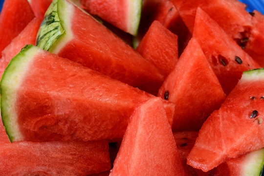 Watermelon Wedges Closeup