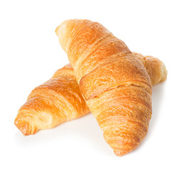 Croissants isolated on white