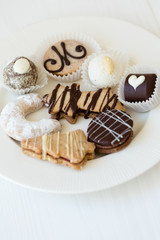 Christmas cookies on a plate