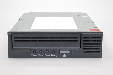 Obraz premium Backup Tape Drive on a white background