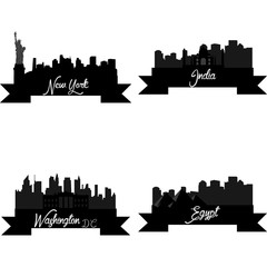 Naklejka premium Skyline