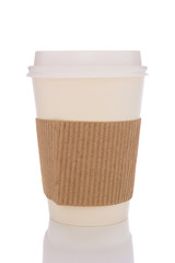 Coffee Cup With Cardboard Protector