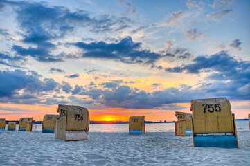 Strandkörbe am Strand