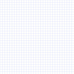 Seamless grid paper. Grid paper, basic squares. Blue.