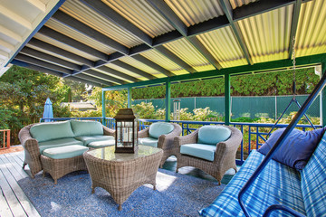 Beautiful covered back deck.