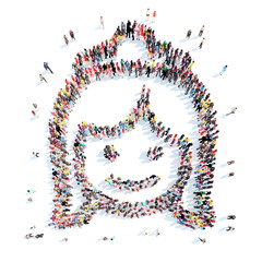 people in the shape of  bride.