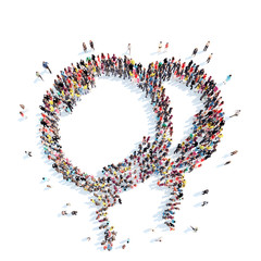 people in the shape of wedding balloons.