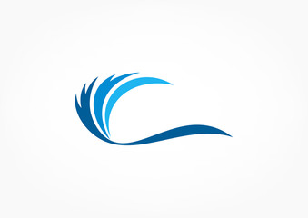 Water wave logo