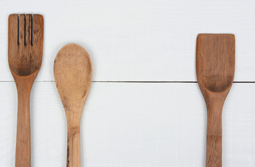 Wood Kitchen Utensils Three