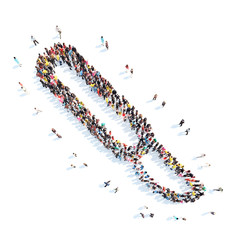 people in the shape of a medical scalpel.