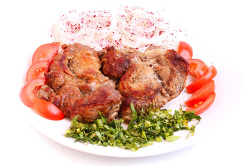 grilled meat onion healthy homemade food barbecue diet