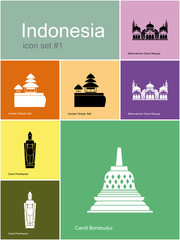 Fototapeta na wymiar Icons of Indonesia