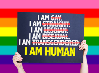 I am Gay/Straight/Lesbian/Bisexual/Trans I am Human card