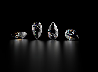 Gemstone on black. J