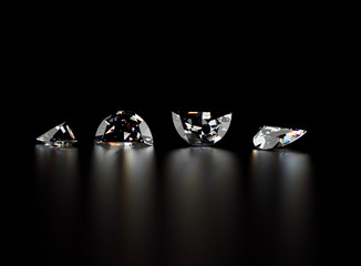 Gemstone on black. J
