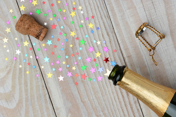 Champagne Cork Popping