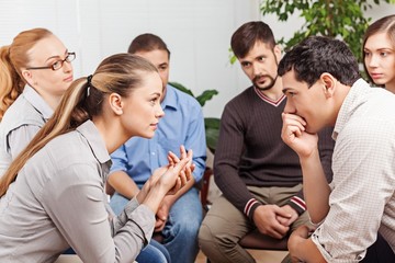Group, supportive, studying.