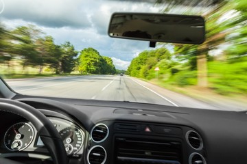 Car, dashboard, interior.