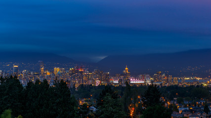 Vancouver Skyline at Dusk