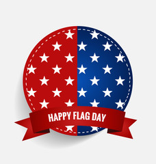 American Flag Day, 14 of June Flag Day. Vector illustration.