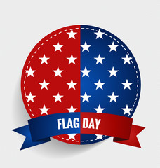 American Flag Day, 14 of June Flag Day. Vector illustration.