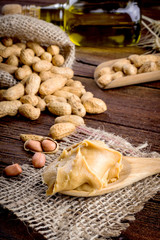 peanut butter and peanuts