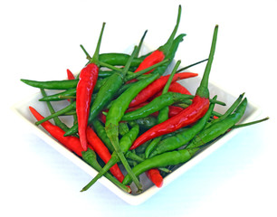 Green and Red Thai paprika