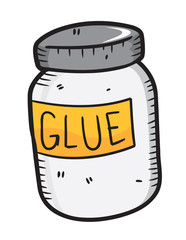 glue in doodle style