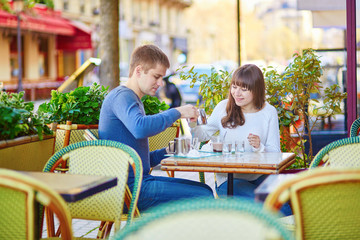 Young romantic couple having a date