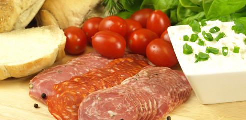 Sliced ingredient for breakfast