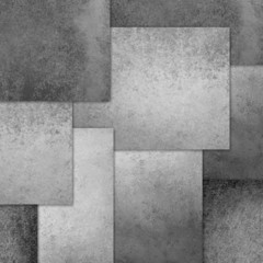 abstract design layers of squares and rectangle boxes in black and white background with texture
