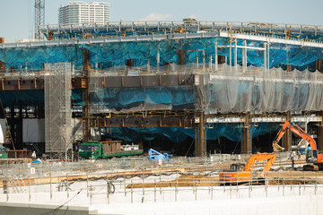  	再開発中の豊洲地区